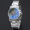 WINNER 158 Automatic Open Heart Mens Wrist Watches PVD Stainless Steel Watch Band Brand Your Own Watches