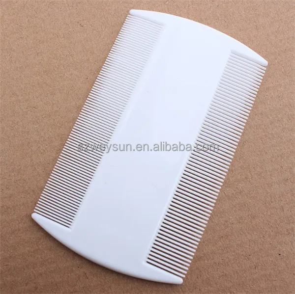 

White Durable Double Sided Nit Combs for Head Lice Detection Comb Kids Pet Flea Cat Kitten Dog Comb Multifunction Grooming Tool