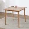 Solid wood dining table white oak modern Northern Europe square dining table