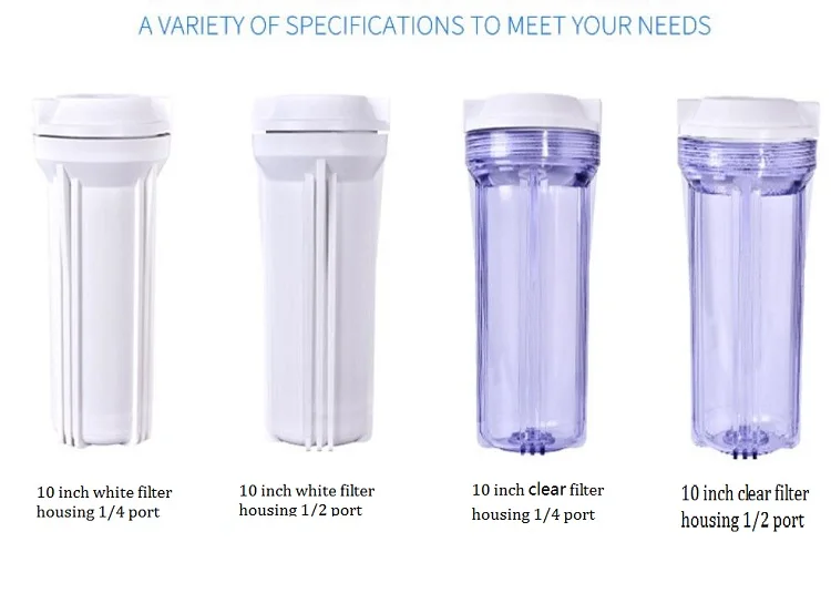 10 Inch 20 Inch Whole House Big Blue Plastic Clear Water Filter Housing