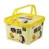 GJ-353, bpa free, custom printed, food storage, reusable hard plastic containers for cookies