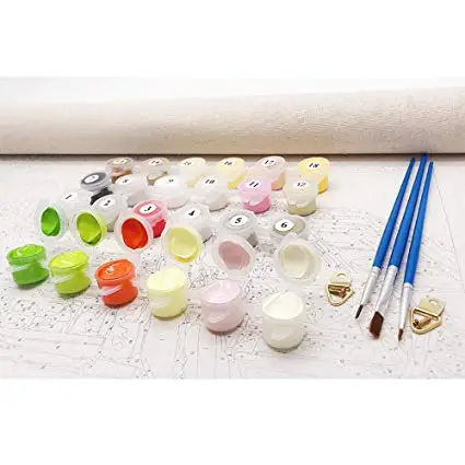 
New style diy oil painting by numbers diy kit on canvas 