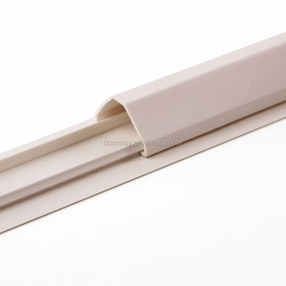 Small Latching Surface Solid Wall Wire 3 Channels Pvc Cable Duct