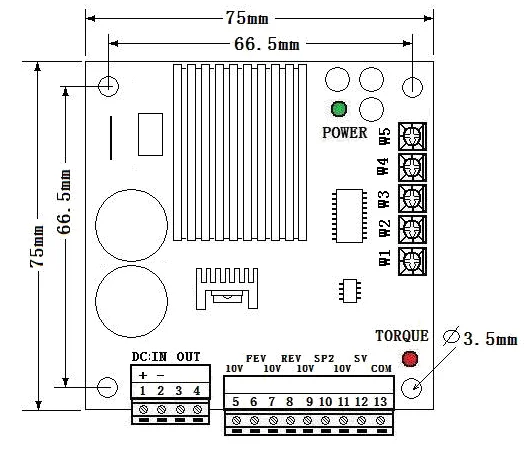 Dc Motor Driver Controller 24v/48v 10a Pwm Dc Motor Controller - Buy ...