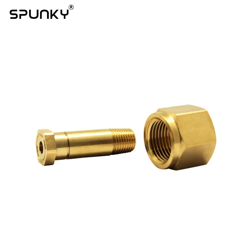 New Din 477/ W21.8 Co2 Carbon Dioxide Regulator Inlet Nut & Nipple With