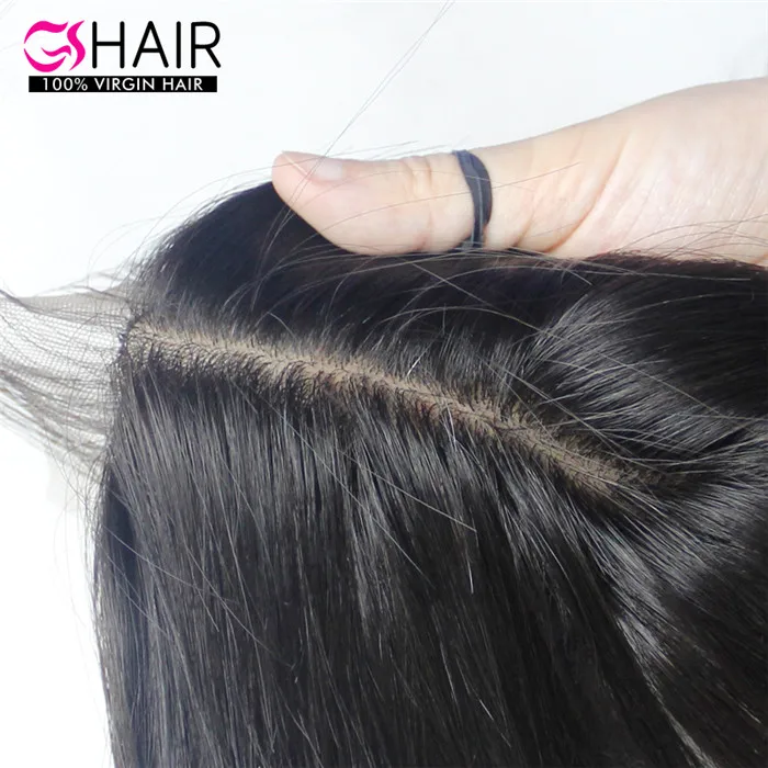 

10 12 14 16 18 20 inch virgin brazilian hair silk base closures,Factory wholesale silky straight peruvian virgin hair extensions, Natural color #1b