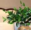 artificial plastic lemon leaf branches indoor