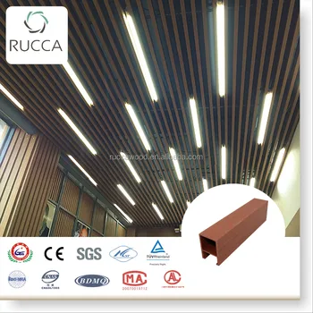 Pvc Wood Composite Modern Ceiling Design Fauxwood Suspended Ceiling Rod Interior Decorative Ceiling Tile 40 55 China Supplier Buy Pvc