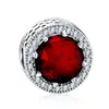 LZESHINE 2018 new fashion ruby 925 silver jewelry charm bead PSMB0532-3