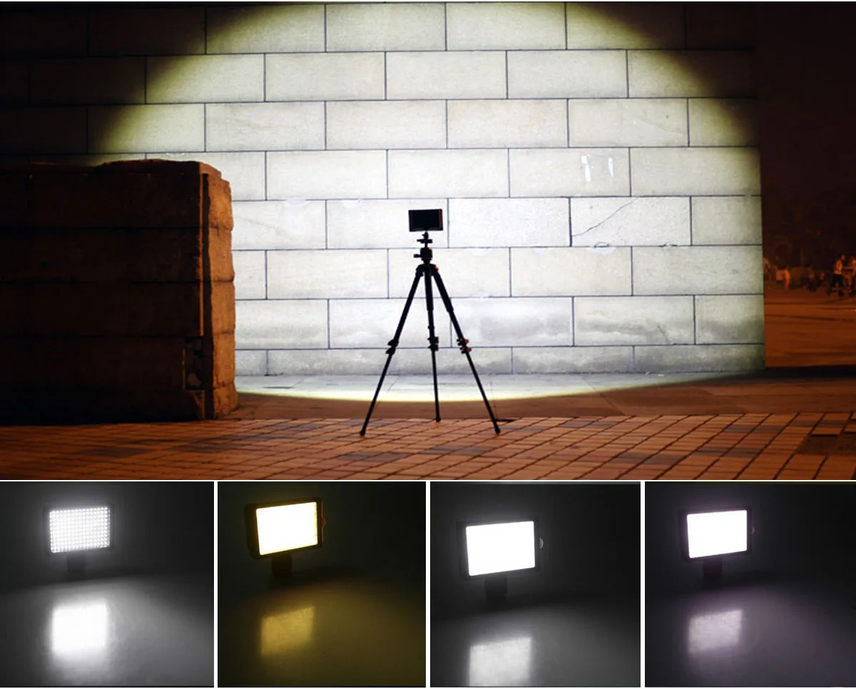 Lightdow Ld160 Dimmable Video Light/ 160 Led Lighting For Canon Nikon