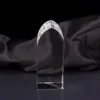 regular cut surface blank cube crystal prism trophy awards crystal blank block for laser engraving