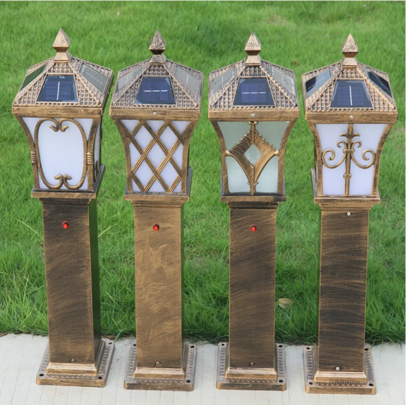 Solar Lawn Lights Landscape Garden Outdoor Fishing Net Column Grass Lights Residential Villa Park Small Street Lights