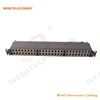 FTP Shielded CAT6A 48 Ports Vertical Termination Network Patch Panel for 22-26 AWG Cable + RJ45 IDC 110 + Rack Mount Type