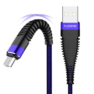 FLOVEME 2m Fast Charging Data Cable iPhone Micro USB & Type C