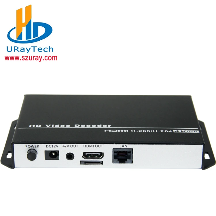 

H.265 H.264 4K Video Decoder IPTV Decoder with HDMI CVBS output for Network Stream Decoding support RTMP RTSP UDP HTTP