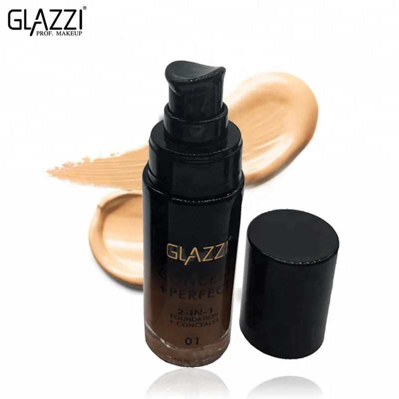 

GZ8060041 Face Makeup 4 colors waterproof Skin whitening liquid foundation full coverage private label foundation for women