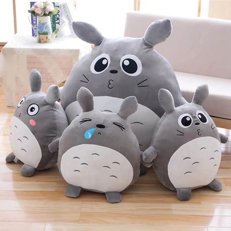 Dorimytrader Japan Anime Totoro Plush Toy Big Cute Cartoon Stuffed Totoro Doll Kids Pillow Cushion Bedroom Decoration 90cm DY61873(1)