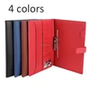 business style A4 Zip laptop Leather car document folder organizer with paper pads