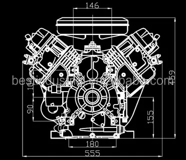 Hot Sale!!! Power-gen Motorcycle Conversion Air Cooled 25hp 2-cylinder