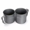 Portable Hiking Sports Cup Outdoor Titanium Camping Mug With Handle for sale