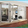 Bifold window tempered glass aluminum profile