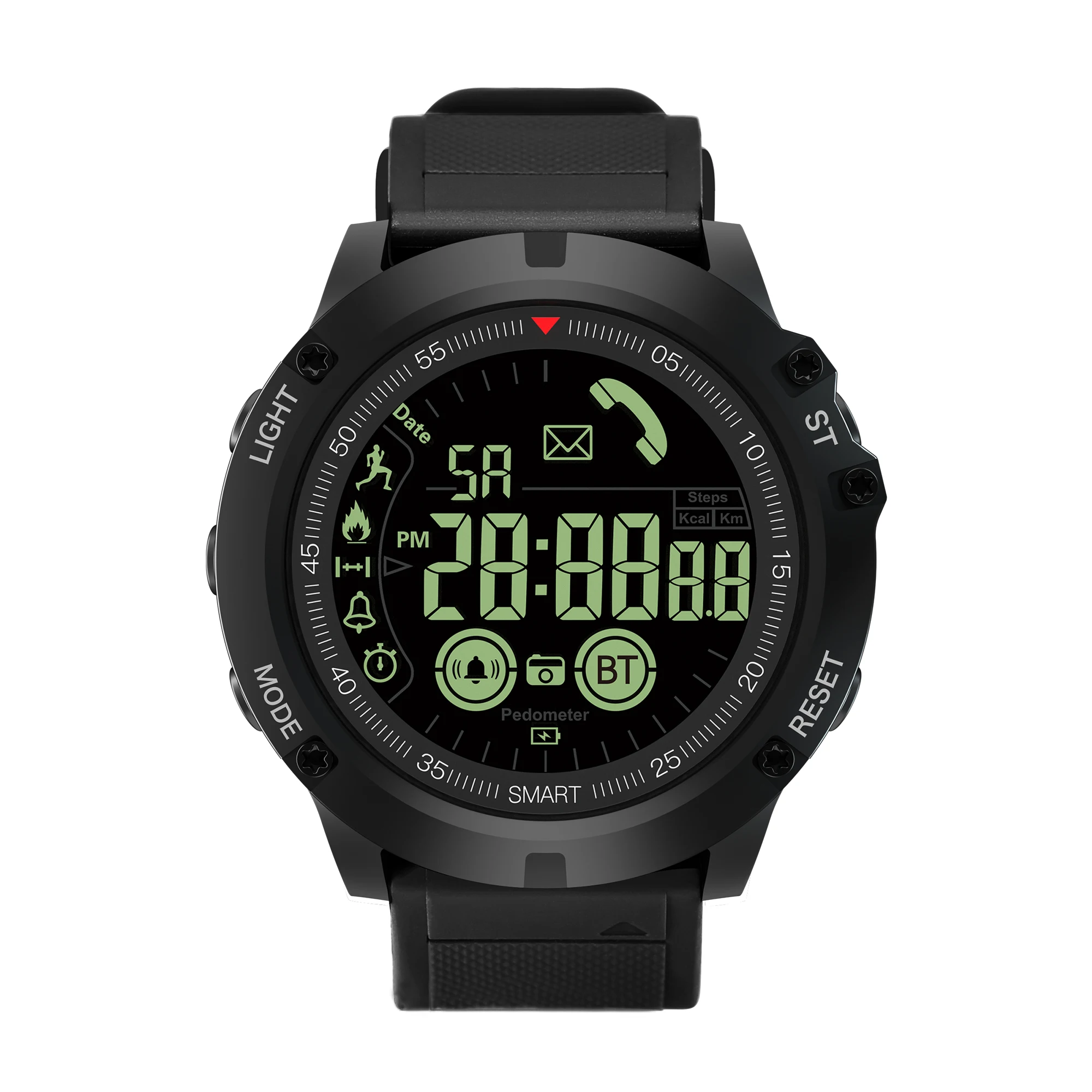 

2019 Smart Watch EX17S Day/Date Pedometer Calories Outdoor Sports Watches 50M Waterproof Digital Wristwatches, N/a