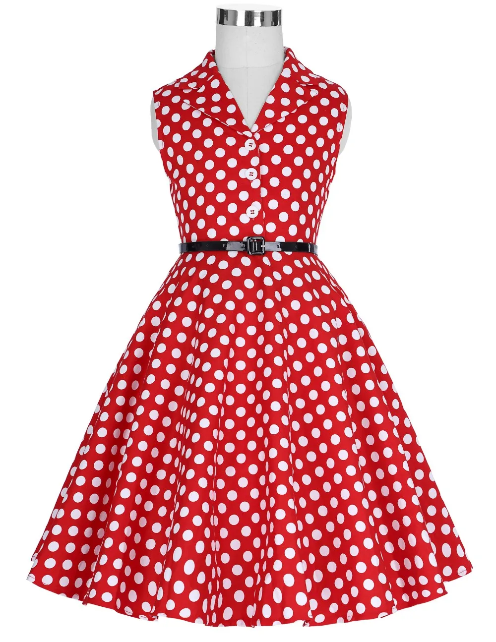red polka dot dress vintage