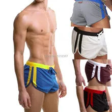 Men Sports Underwar Loose Soft And Comfortable Printed Cotton Boxer Gym Shorts HB88