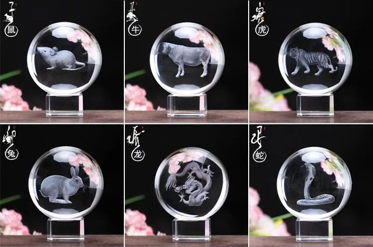 product new design customized customs 80mm sphere fengshui dragon ball k9 laser crystal ball-27