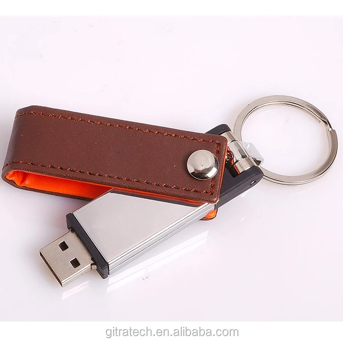 

Bulk Hot Selling Swivel Leather Usb Flash Drive 64GB 128GB