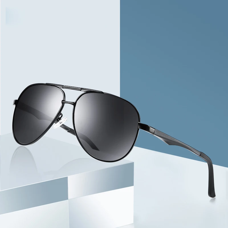
New Arrival Wholesales Men Polarized Sunglasses Big Frame Night Vision Driving Sunglasses 