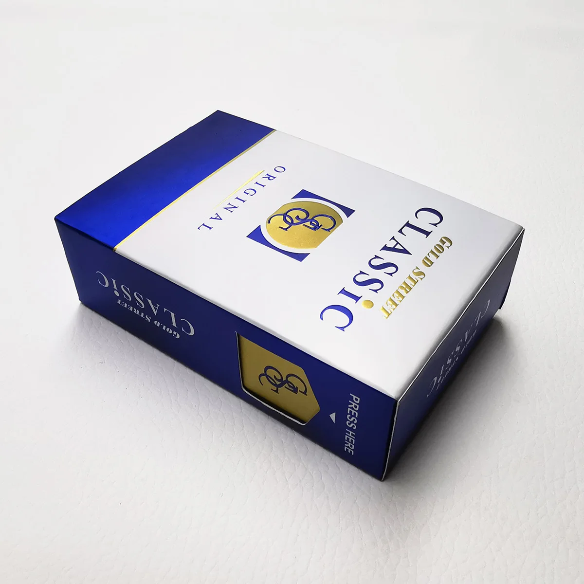 
Customized logo printing embossed cardboard lamination wholesales unique design hard cigarette packs 