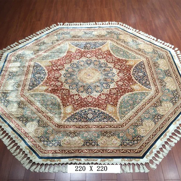 170x240cm Top Quality Handmade Silk Persian Carpets Hand Knotted