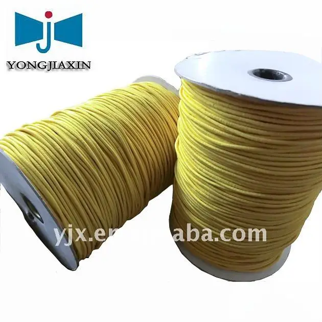 Wholesale Round Polyester Thread 1MM Rubber Rope Silicone Elastic Cord