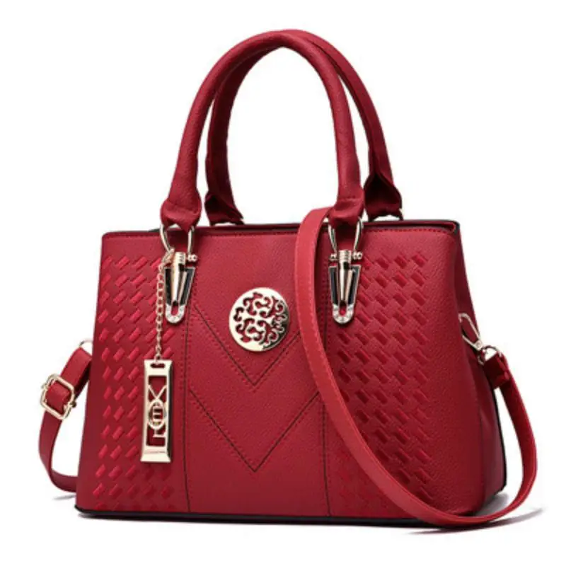 

Embroidery Messenger Bags Women Leather Handbags Crossbody Shoulder Bags for Women