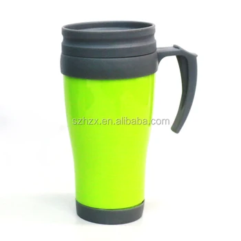 Portable Thermos Coffee Plastic Travel Mug With Lid And Handle Double Walled Thermal Cup Cups For Wall Portable Thermos Coffee Plastic Travel Mug With Lid And Handle Double Walled Thermal Cup Cups For Wall