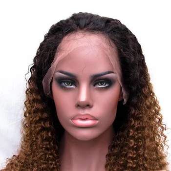 blonde ombre curly wig