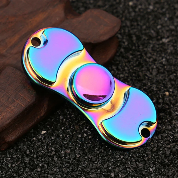 Zinc Alliage Fidget Spinner Arc-En-Ciel Double Fidget Main Spinner