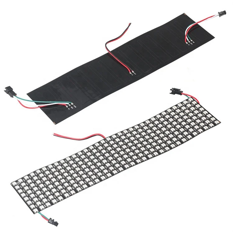 P10 8*32 80*320MM DC5V 256pixel Flexible LED Pixel ws2812B Dot matrix PANEL