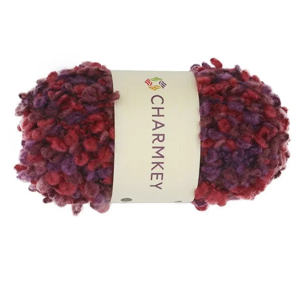 Wholesale 100 Polyester Boucle/loop Yarn Knitted Fancy Yarn Of 100g