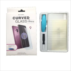 T001 YTIFOU Liquid Curved UV Tempered Glass Nano For Samsung S10 S10 lite plus Note 8 9 10 Liquid Screen Protector
