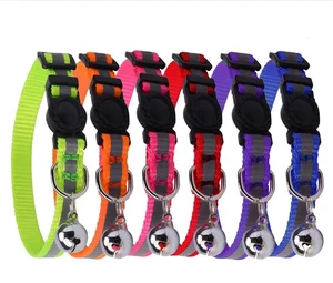 Image of Safety Reflective Cat Collar Breakaway Buckle Cats Collar With Bell