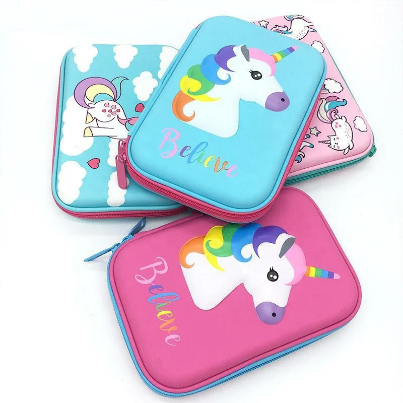 Fashion 2019 Cartoon Cute Portable School Kids 3d Eva Hardtop Pencil ...