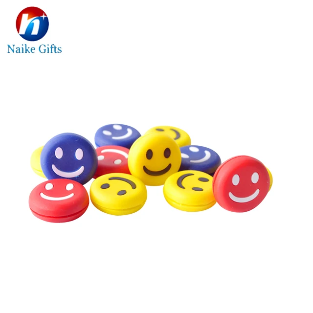 
Soft PVC cute cartoon tennis racket vibration dampeners 