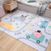 Cartoon driver design household interior kid crawling floor playmats 10 month old daughter and son baby play mat