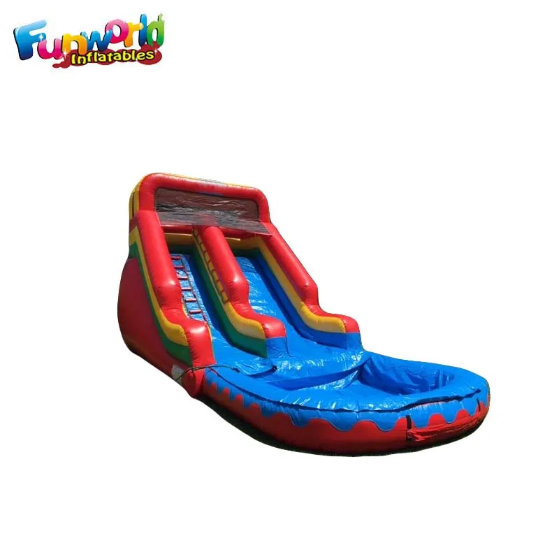 Blow Up Kids Inflatable Wet Slide Inflatable Small Pool Water Slide For