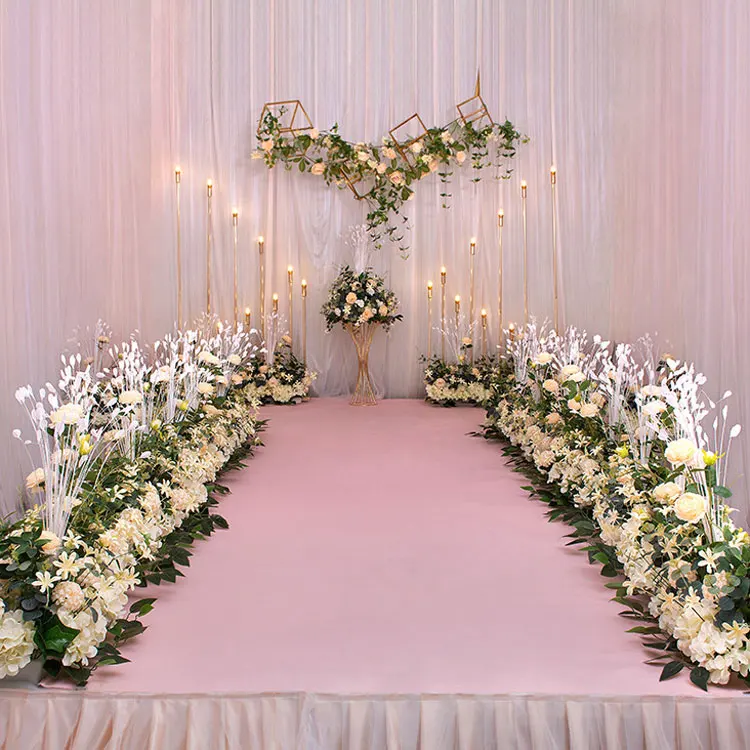 Ifg Flower Wall Backdrop Stand Road Led Artificial Hydrangea Flower