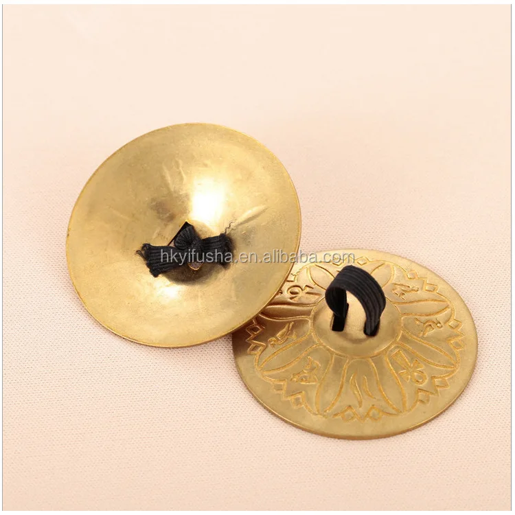 Sound clear Copper Plating Golden Color Belly Dance Finger Cymbals Zill
