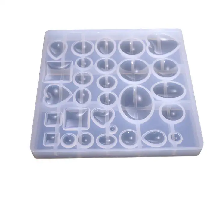 

WIIPU DIY Silicone Mould Boards For Resin Pendant Making White, Clear