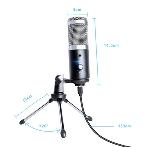 Cardioid Podcasting Microphone Tripod Gaming